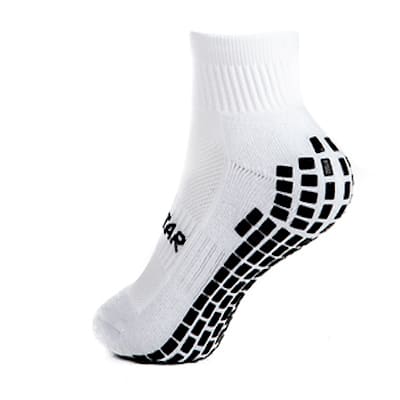 GRIP STAR White Ankle Sock - Seriously Grippy Socks